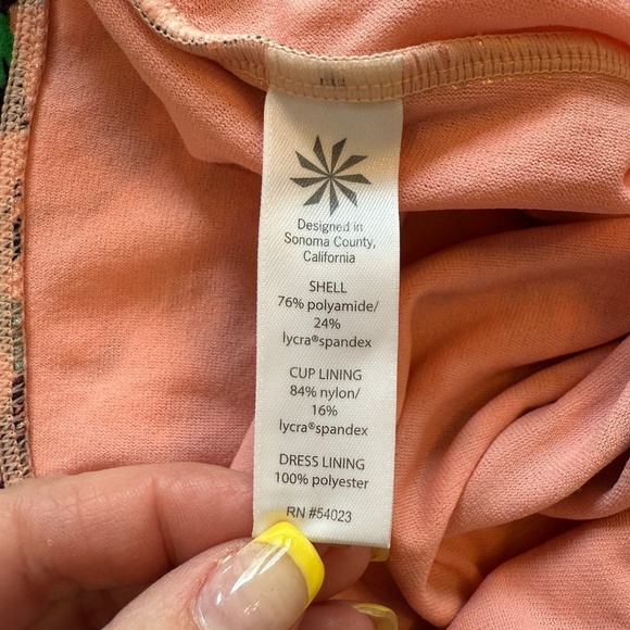 New! Set Athleta Estuary Tropical Aqualuxe Swim Dress Bikini Bottom 45501 - Picture 13 of 15